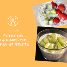 Pudding graines de chia et fruits